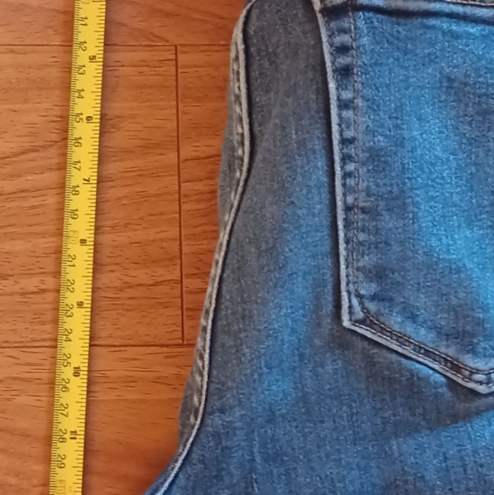 Good American 98%organic Cotton  High Waist Raw Hem  Skinny Jeans - Size 8 - Picture 8 of 8